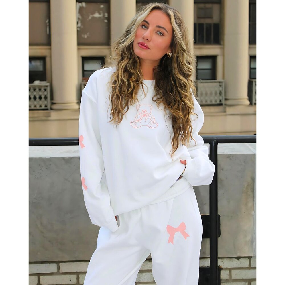 Pink Bow Sweatpants - Picture 5 of 8